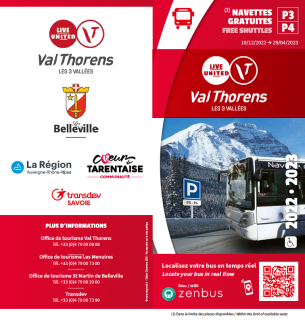 Horaires navette gratuite parkings P3/P4 Val Thorens - Hiver 2021/2022