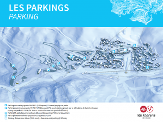 Plan des parkings de Val Thorens