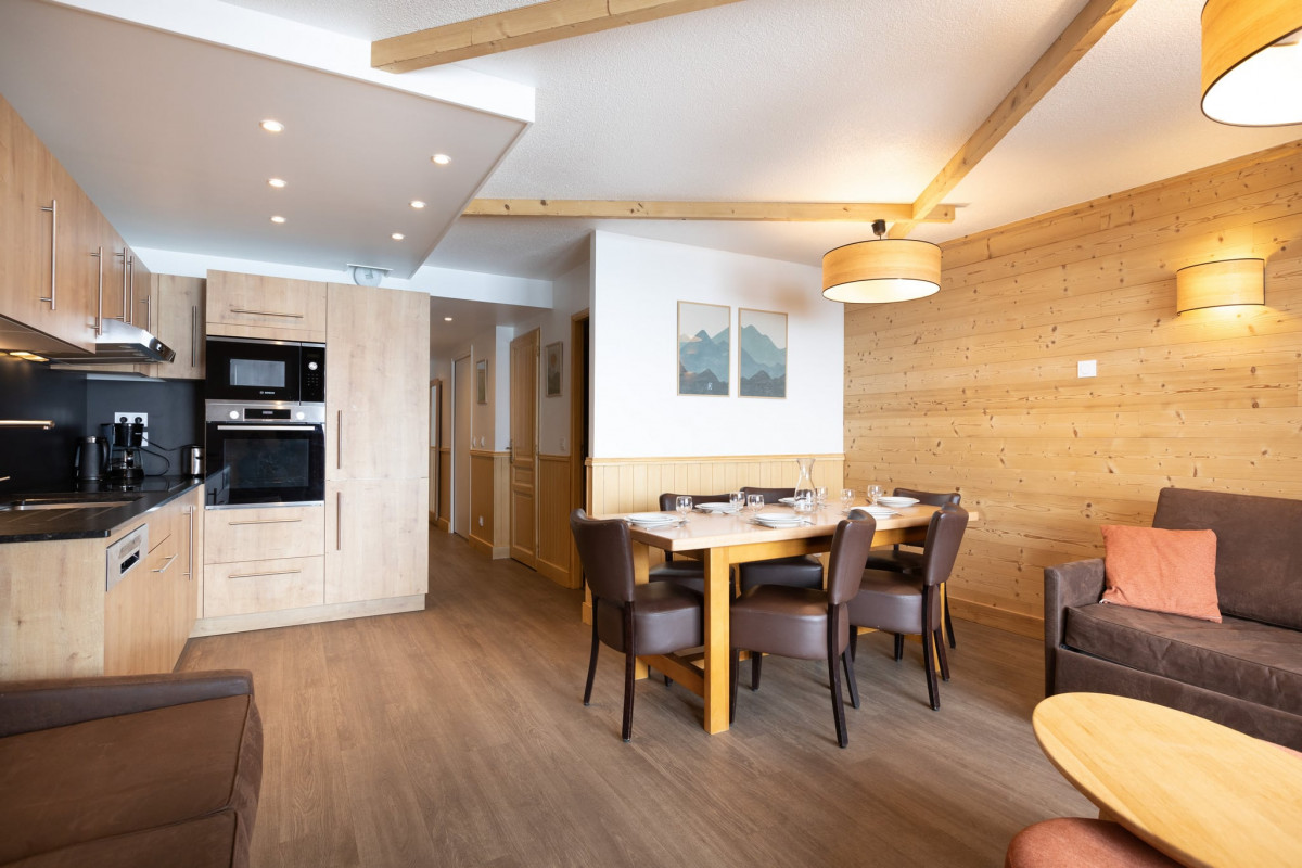 Appartement 4/6 personnes 58m² - © @Val Chavière Appartement 4/6 personnes 58m²