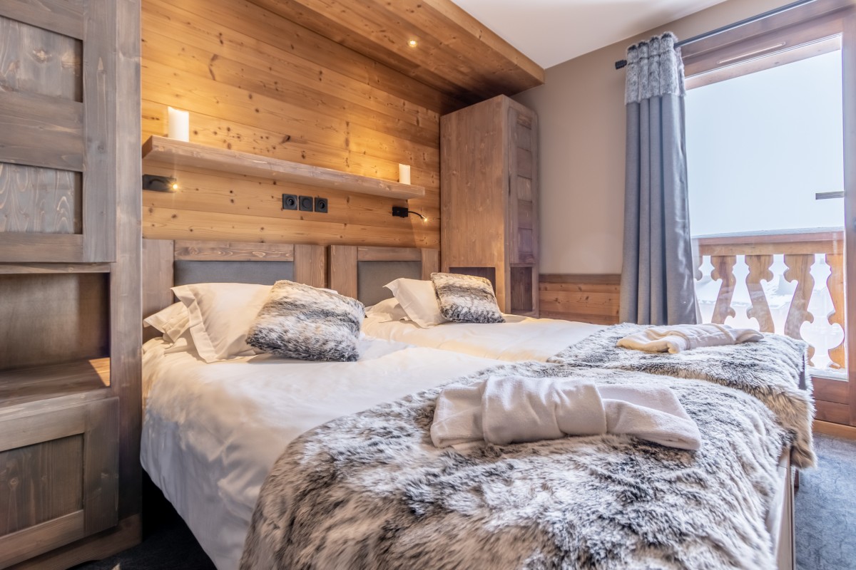 Chambre twin - © Chalet Altitude Chambre twin - © Chalet Altitude