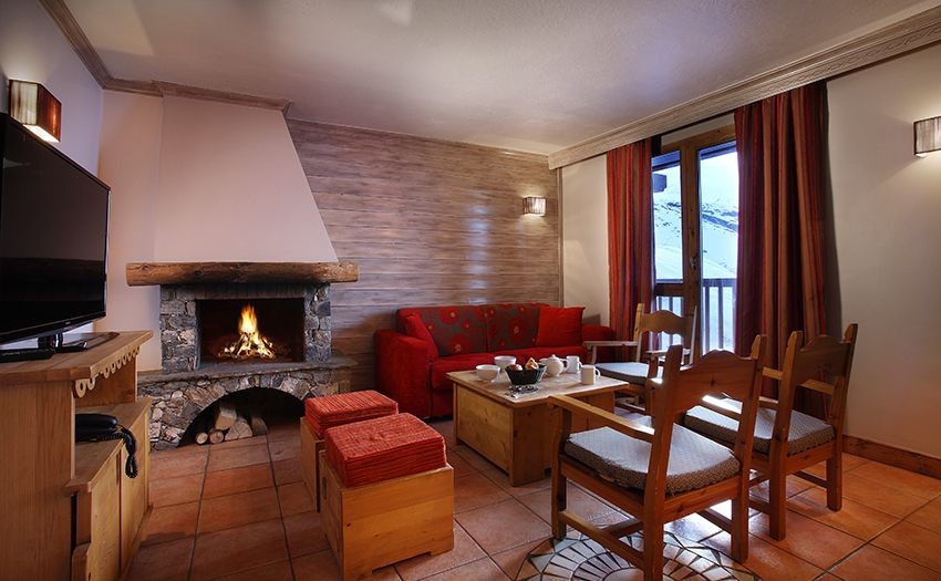 Séjour - ©Résidence Chalet des Neiges Hermine