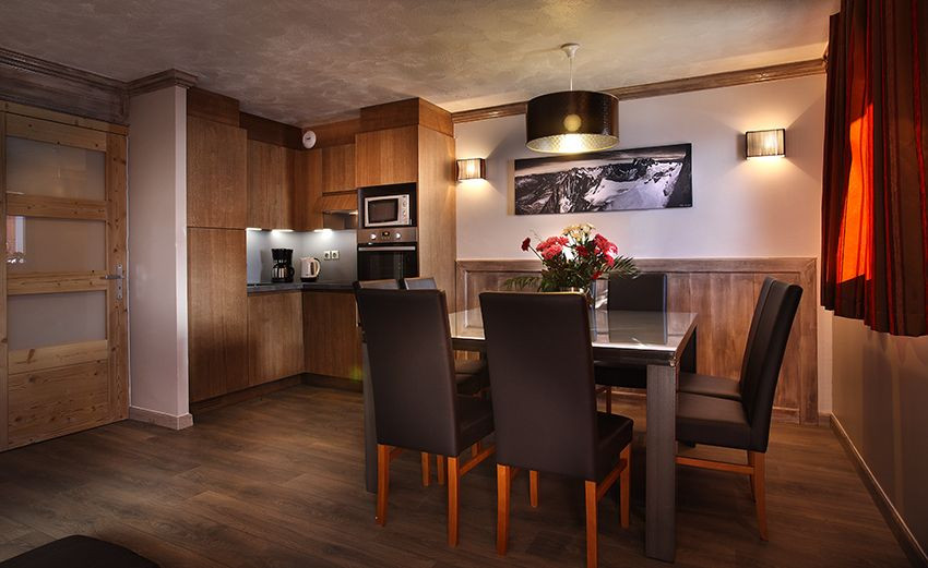 Séjour- ©Résidence Chalet des Neiges Hermine