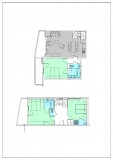 Appartement 4 pièces Duplex 6 personnes © Résidence L'Oxalys
